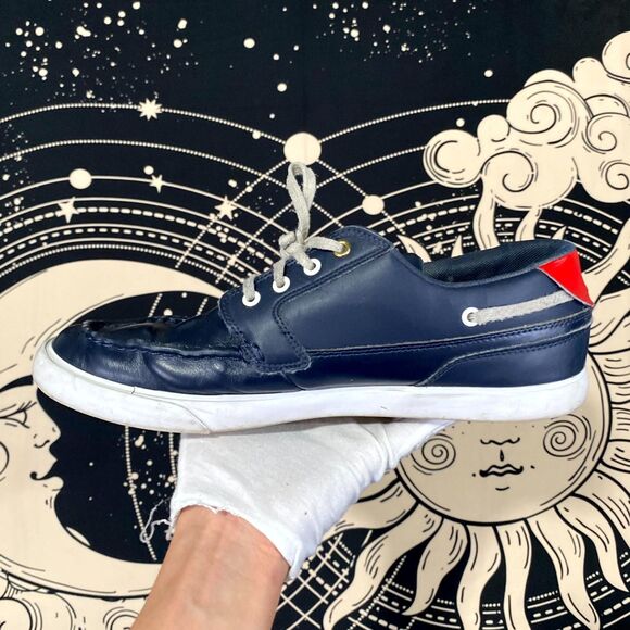 Lacoste Bayliss Deck 0121 1 Sneaker Men\'s 9.5 Blue Leather Preppy Casual main image 5